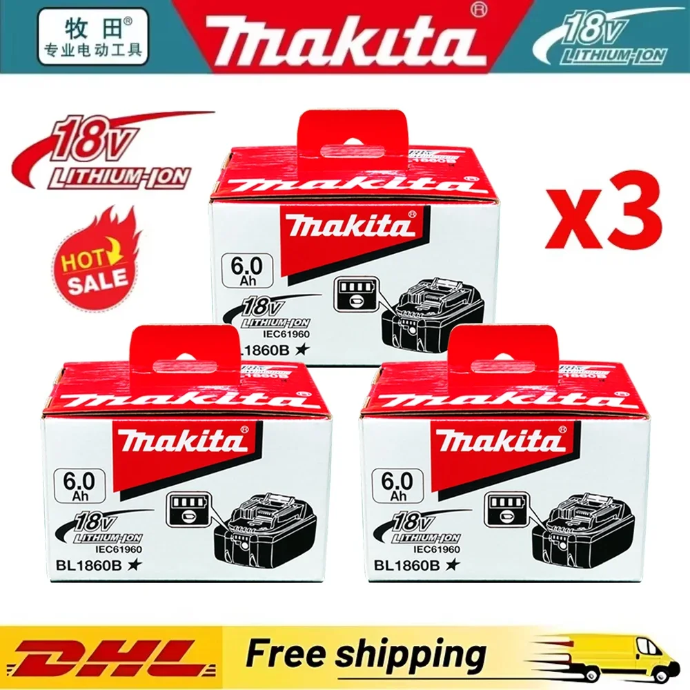 Genuine/Original Makita 18v 6.0Ah for makita tools drill battery bl1850b BL1850 bl1860 bl 1860 bl1830 bl1815 bl1840 LXT400
Genuine/Original Makita 18v 6.0Ah for makita tools drill battery bl1850b BL1850 bl1860 bl 1860 bl1830 bl1815 bl1840 LXT400