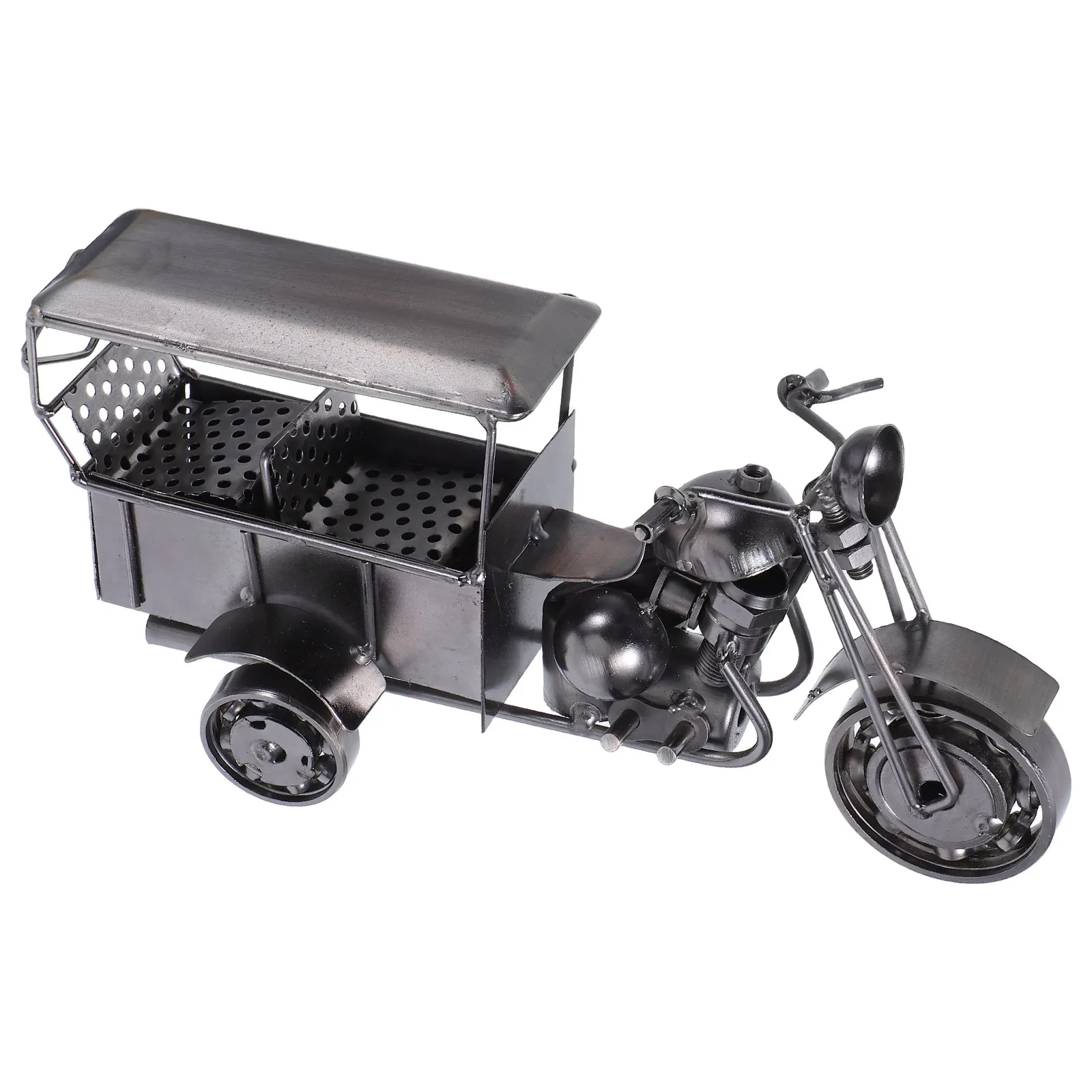 Metal Vintage Style Tricycle Sculpture Retro Mini Desktop Decoration Office Home Ornament Small Lifelike Simulation Bike
Metal Vintage Style Tricycle Sculpture Retro Mini Desktop Decoration Office Home Ornament Small Lifelike Simulation Bike