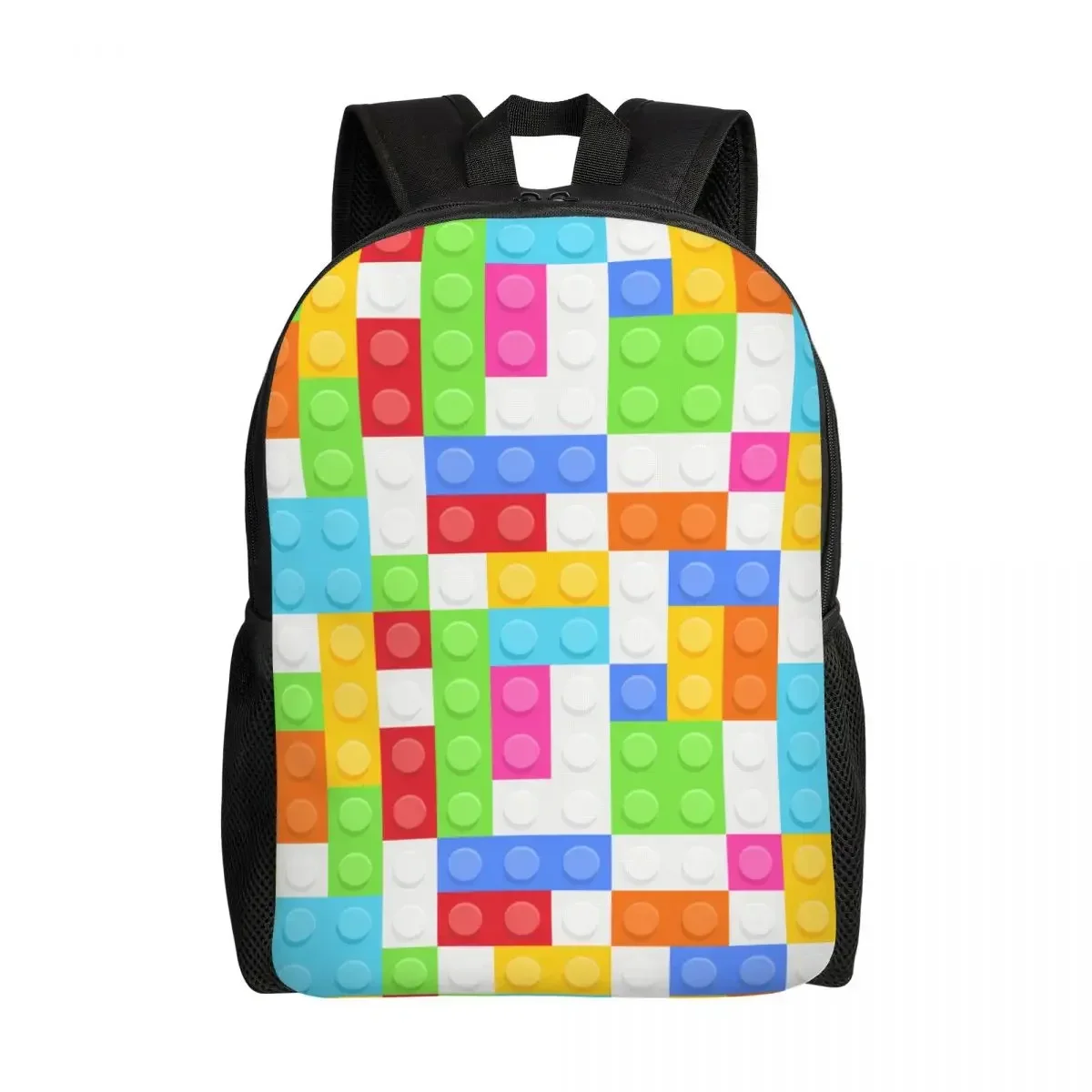 Custom Colorful Building Plastic Brick Toy Blocks Patterns Laptop Backpack Women Men Bookbag for School College Student Bag
Custom Colorful Building Plastic Brick Toy Blocks Patterns Laptop Backpack Women Men Bookbag for School College Student Bag