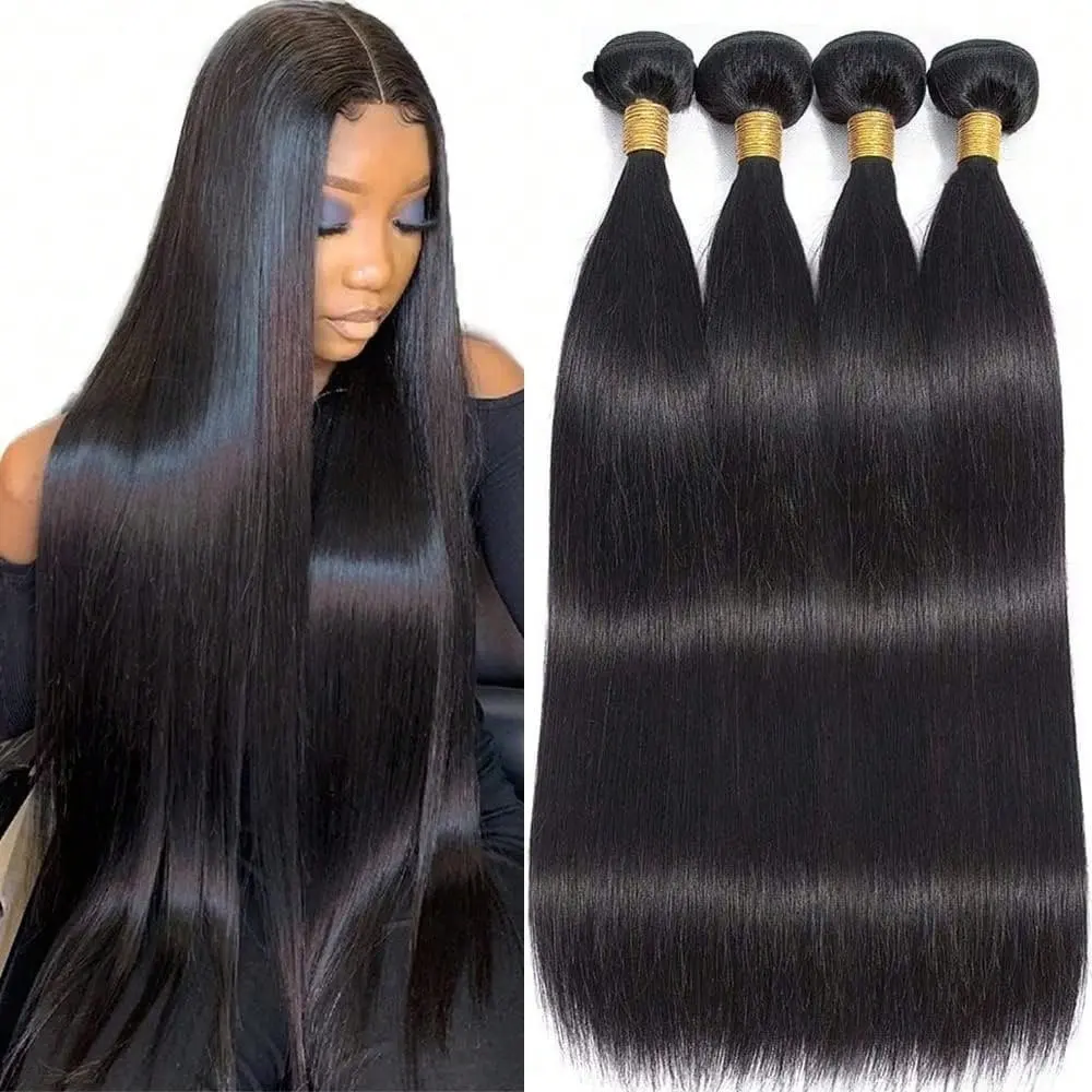 Unprocessed 15A Brazilian Straight Human Hair Bundles,28 30 32 Inch Virgin Straight Weave 4 Bundles Hair Extensions
Unprocessed 15A Brazilian Straight Human Hair Bundles,28 30 32 Inch Virgin Straight Weave 4 Bundles Hair Extensions