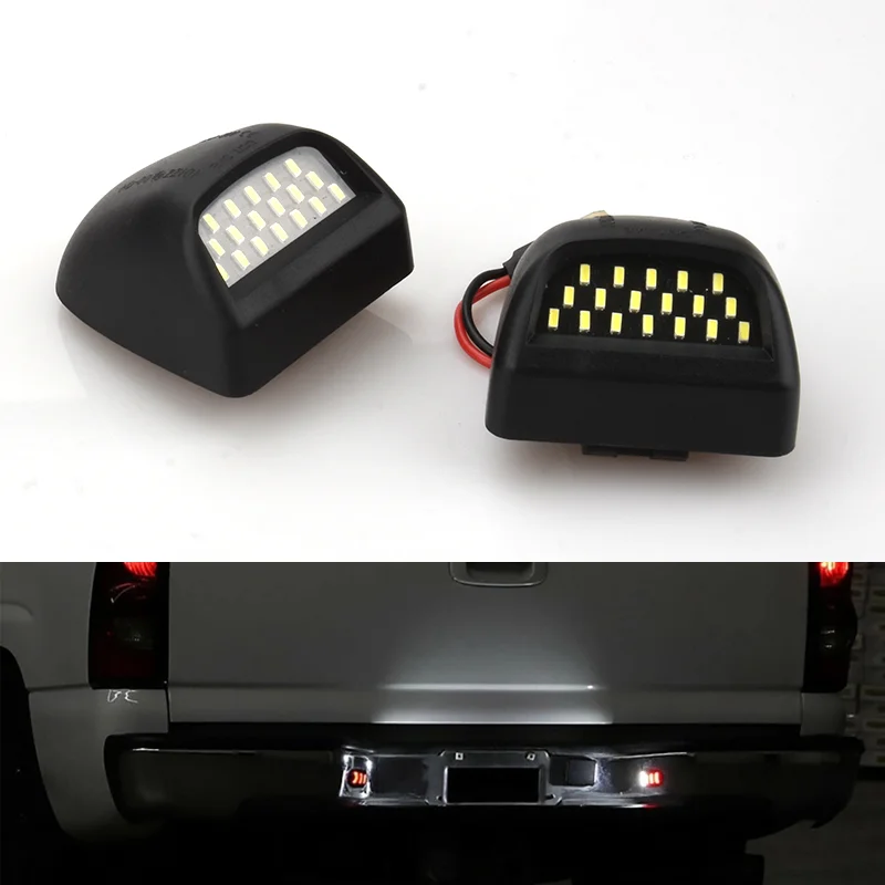 2pcs Led Car License Plate Light Rear Number Plate Lamp Canbus For Pickup Truck Chevrolet GMC Suburban Silverado Avalanche Yukon
2pcs Led Car License Plate Light Rear Number Plate Lamp Canbus For Pickup Truck Chevrolet GMC Suburban Silverado Avalanche Yukon