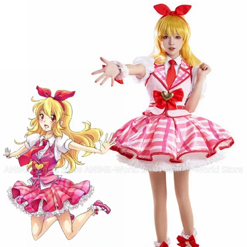 Anime Aikatsu Cosplay Hoshimiya Ichigo Costume Women Cute Aikatsu Ichigo Cosplay Uniform Halloween
Anime Aikatsu Cosplay Hoshimiya Ichigo Costume Women Cute Aikatsu Ichigo Cosplay Uniform Halloween