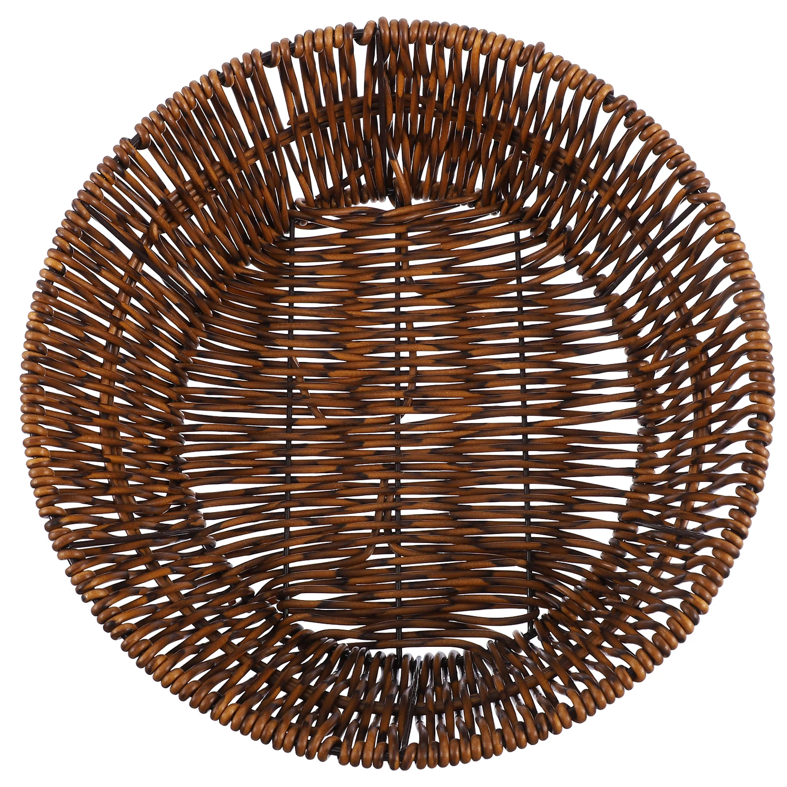 Woven Storage Basket Small Round Large Brown Bread Fruit Snack Container Plastic Iron Simple Design Sturdy Long Use
Woven Storage Basket Small Round Large Brown Bread Fruit Snack Container Plastic Iron Simple Design Sturdy Long Use