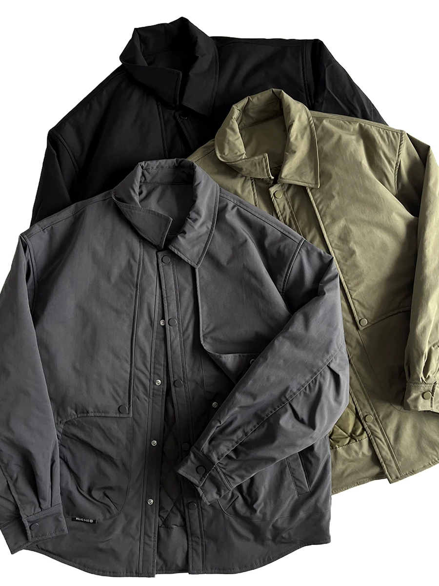 Мужская ветрозащитная хлопковая куртка свободного кроя на пуговицах для осени и зимы, легкая повседневная верхняя одежда CleanFit
Мужская ветрозащитная хлопковая куртка свободного кроя на пуговицах для осени и зимы, легкая повседневная верхняя одежда CleanFit