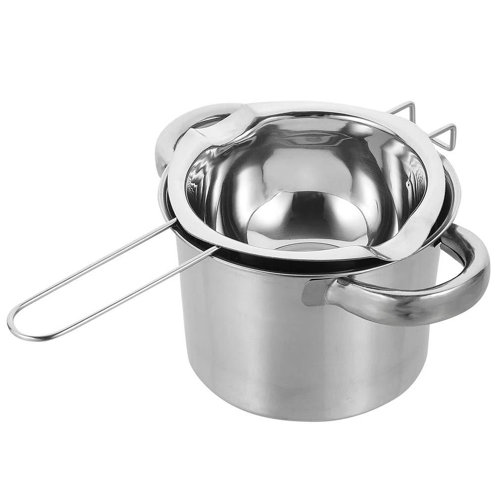 1 set Stainless Steel Chocolate Melting 16cm Outer Pot 600ml Inner Pot Double Boiler Lightweight Portable Easy to Clean
1 set Stainless Steel Chocolate Melting 16cm Outer Pot 600ml Inner Pot Double Boiler Lightweight Portable Easy to Clean