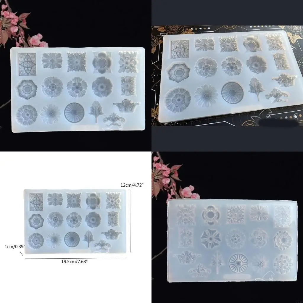 Diy Crystal Epoxy Resin Mold Various Three-dimensional Embossed Flower Pattern Pendant Silicone Mold for Diy Crafts
Diy Crystal Epoxy Resin Mold Various Three-dimensional Embossed Flower Pattern Pendant Silicone Mold for Diy Crafts