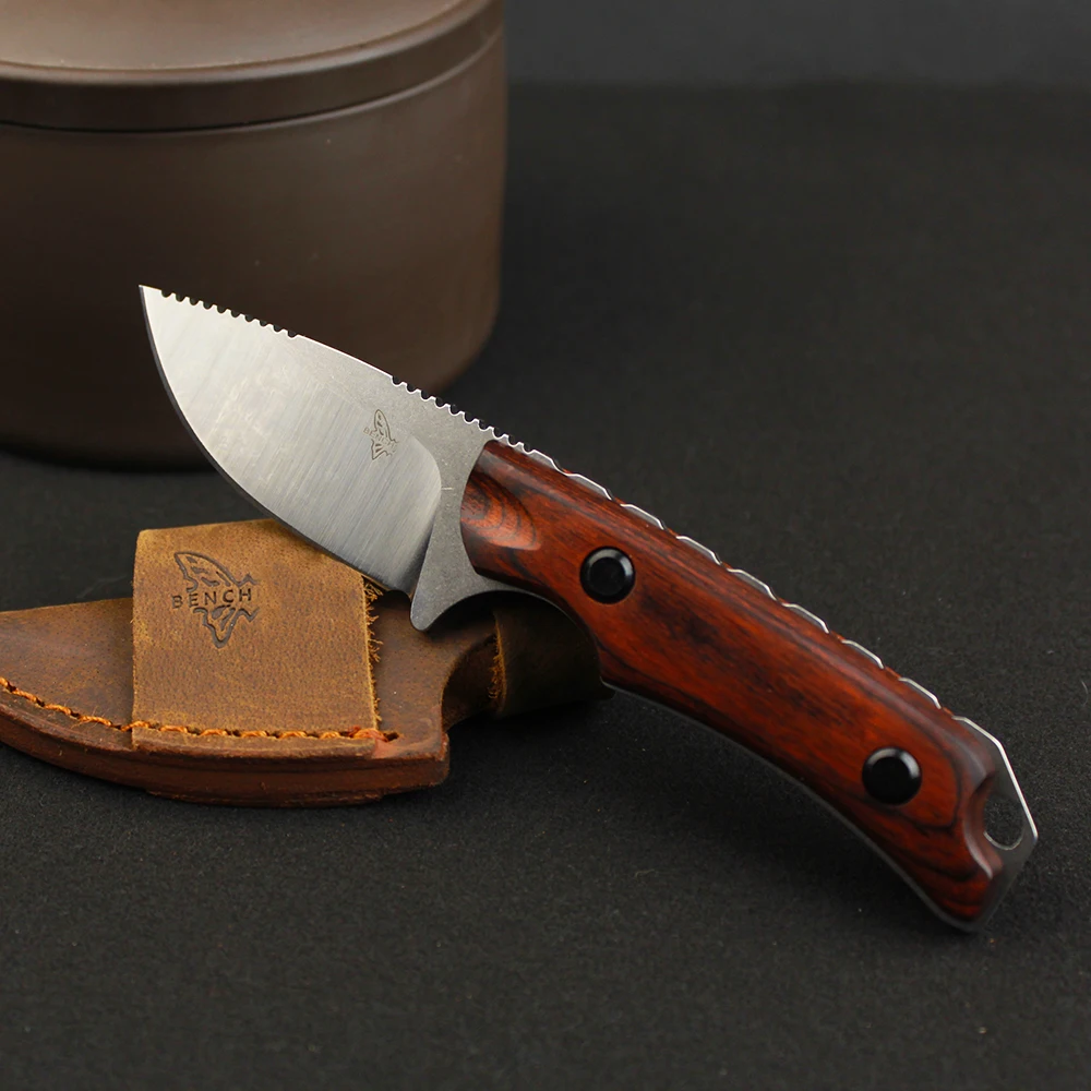 BM 15017, нож с фиксированным лезвием, деревянные ручки с ножнами Boltaron, прямой нож, многофункциональный инструмент, тактические ножи для охоты на открытом воздухе
BM 15017, нож с фиксированным лезвием, деревянные ручки с ножнами Boltaron, прямой нож, многофункциональный инструмент, тактические ножи для охоты на открытом воздухе