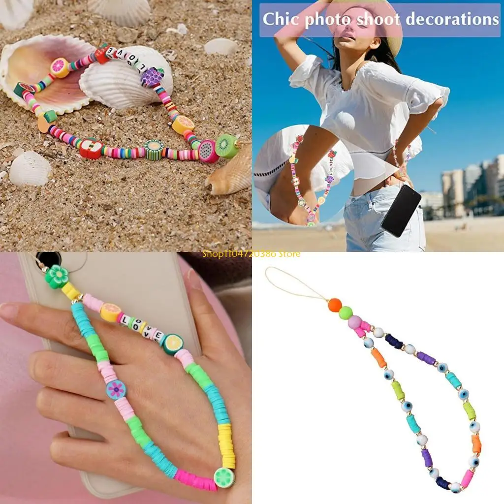 K0EA Phone Charms Strap for Women Rainbow Color Girly Pearl Seashells Beads
K0EA Phone Charms Strap for Women Rainbow Color Girly Pearl Seashells Beads