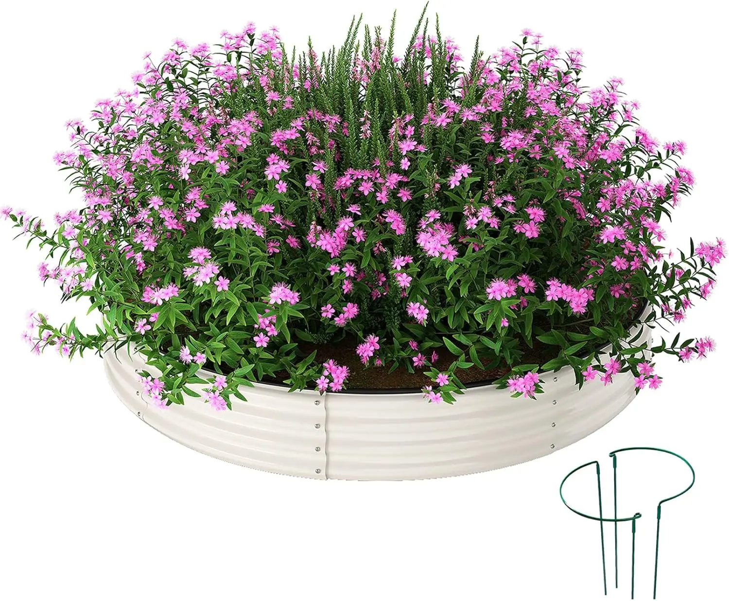 Galvanized Metal Planter Round Raised Garden Bed Kit for Gardening Outdoor,3x3x1ft Grow Garden Box Raised Flower Bed,Round Galva
Galvanized Metal Planter Round Raised Garden Bed Kit for Gardening Outdoor,3x3x1ft Grow Garden Box Raised Flower Bed,Round Galva