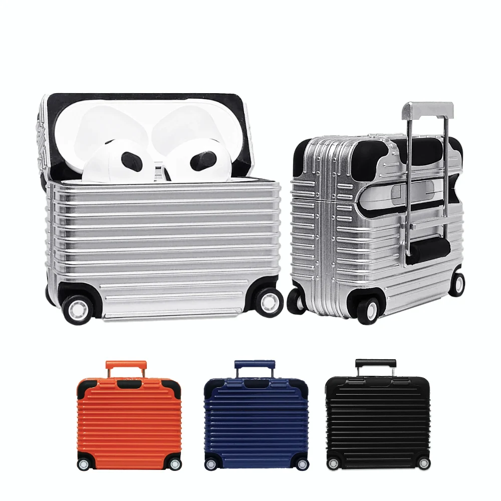 Case for Apple Airpods Pro2Nd Airpods4th(2024) Creative Realistic Rolling Luggage with Gift Stickers DIY Creative Earphone Cover
Case for Apple Airpods Pro2Nd Airpods4th(2024) Creative Realistic Rolling Luggage with Gift Stickers DIY Creative Earphone Cover
