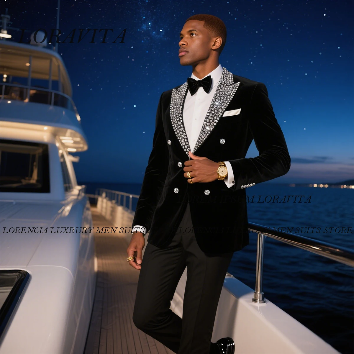 Customized Glitter Diamond Ornament Men Suit 2 Pieces Sets Groom Male Blazers Wedding Tuxedos High End 2025 Slim Fit Ropa hombre
Customized Glitter Diamond Ornament Men Suit 2 Pieces Sets Groom Male Blazers Wedding Tuxedos High End 2025 Slim Fit Ropa hombre