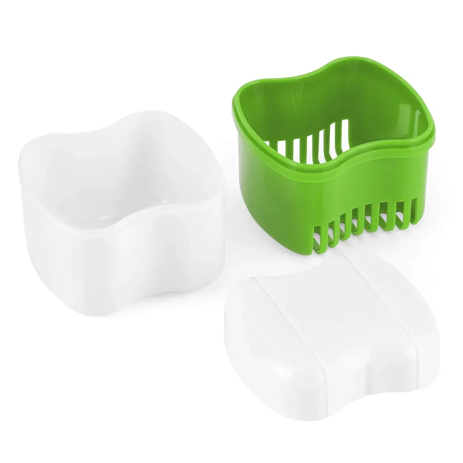 Large Denture Soaking Case with Strainer, Travel-Friendly Retainer Cleaner Cup - Light Green
Large Denture Soaking Case with Strainer, Travel-Friendly Retainer Cleaner Cup - Light Green