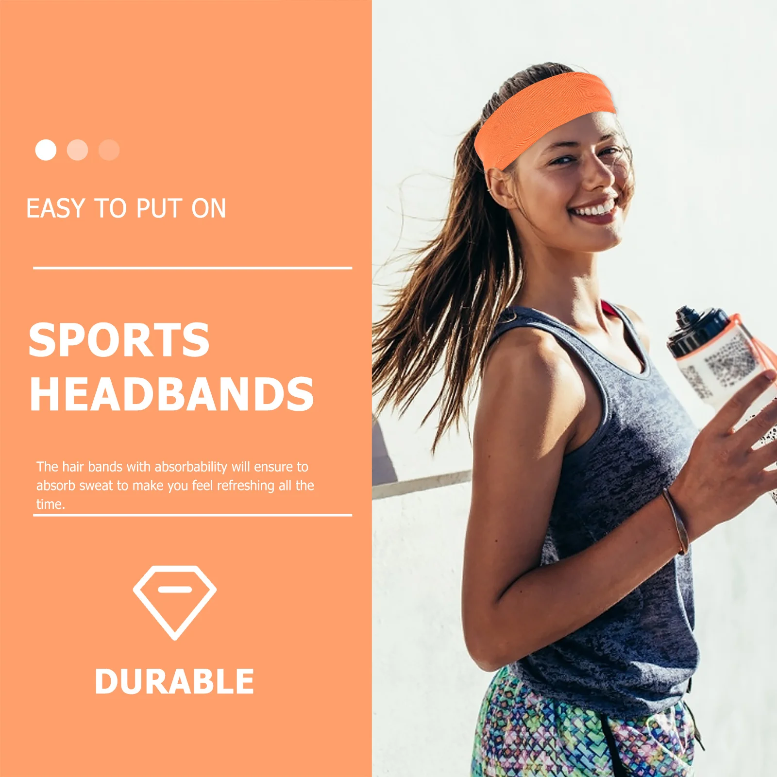 2Pcs Quick Dry Sports Headbands Elastic Sweat Absorbent Wide Brim Running Yoga Fitness Sweatbands for Women Men
2Pcs Quick Dry Sports Headbands Elastic Sweat Absorbent Wide Brim Running Yoga Fitness Sweatbands for Women Men