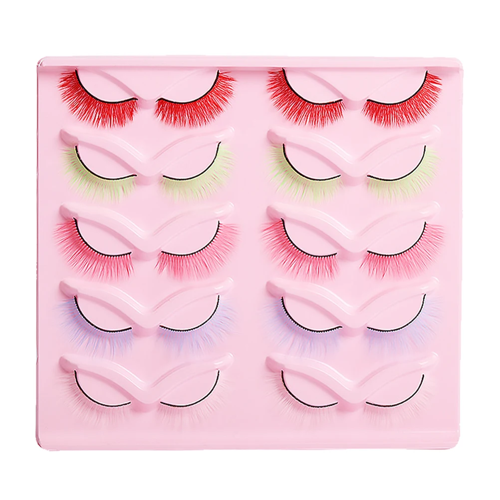 Colored Fake Eyelashes Lightweight False For Women Girls Makeup Supplies Wispy Lashes Performance Cosplay
Colored Fake Eyelashes Lightweight False For Women Girls Makeup Supplies Wispy Lashes Performance Cosplay