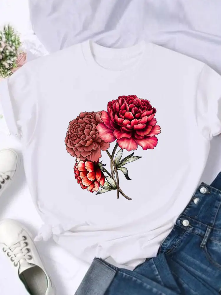 Футболка женская с цветочным принтом, милая трендовая мультяшная рубашка с коротким рукавом, модный топ с принтом
Футболка женская с цветочным принтом, милая трендовая мультяшная рубашка с коротким рукавом, модный топ с принтом