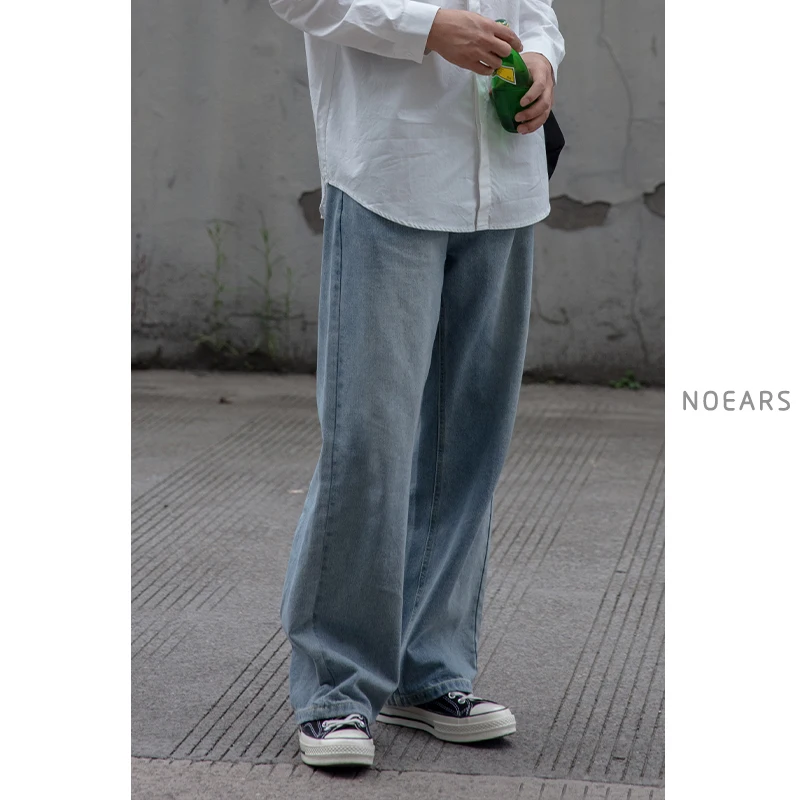 Noears Men's Light Blue Straight Leg Loose Fit Jeans Casual Versatile Straight Footwear for All Seasons Durable Denim
Noears Men's Light Blue Straight Leg Loose Fit Jeans Casual Versatile Straight Footwear for All Seasons Durable Denim