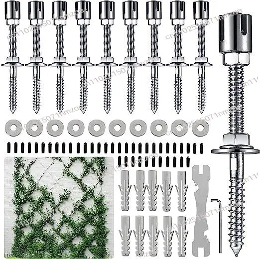 Набор тросов для скалолазания из нержавеющей стали с поперечными соединителями | Сверхмощная система поддержки сада
Набор тросов для скалолазания из нержавеющей стали с поперечными соединителями | Сверхмощная система поддержки сада