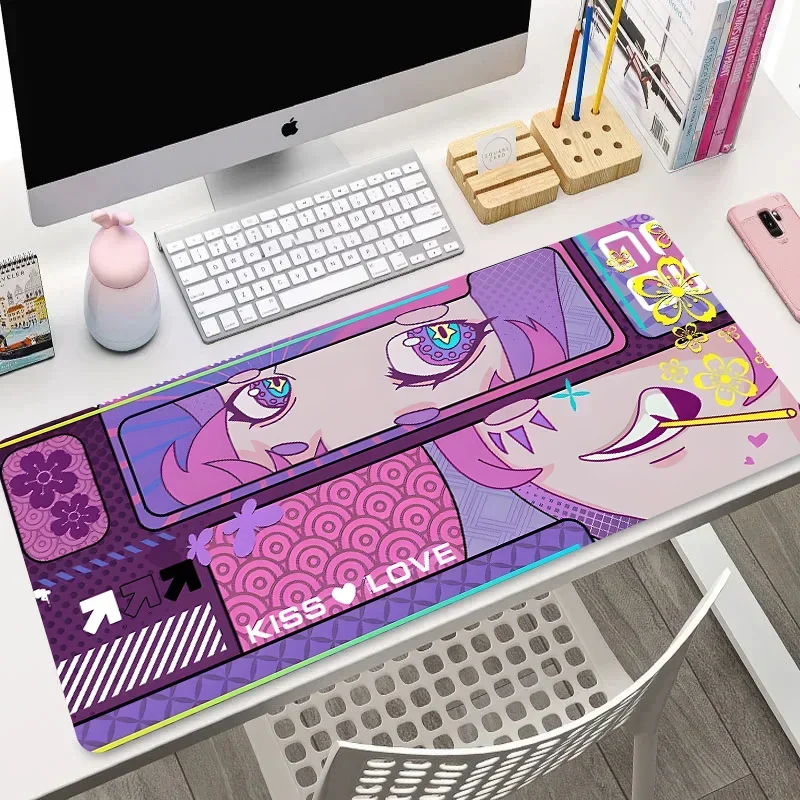 Cute pink girl Kiss Love mouse pad oversized office computer desk mat cartoon keyboard pad thickening non-slip 400x900x3mm
Cute pink girl Kiss Love mouse pad oversized office computer desk mat cartoon keyboard pad thickening non-slip 400x900x3mm