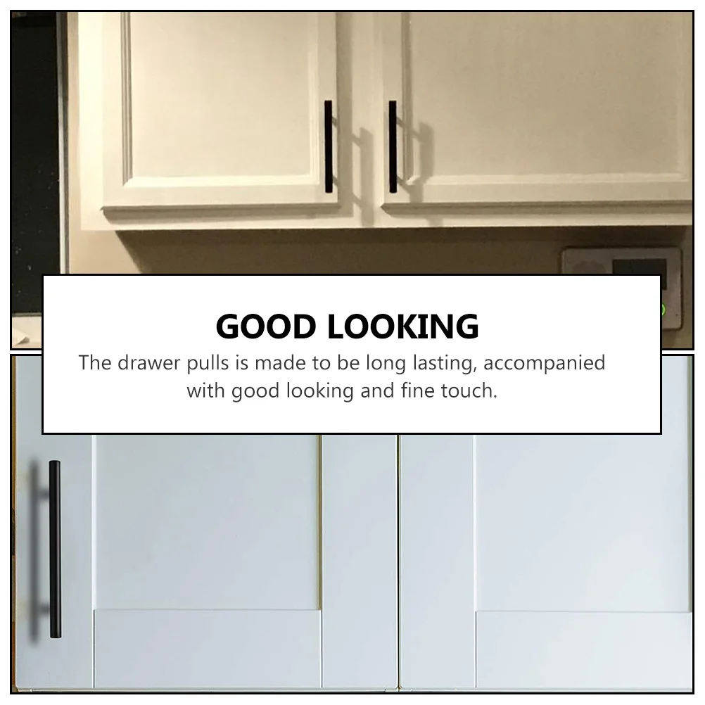 12Pcs Cabinet Pull Handles Stainless Steel Matte Black Durable Drawer Handles for Kitchen Wardrobe Furniture Cupboard
12Pcs Cabinet Pull Handles Stainless Steel Matte Black Durable Drawer Handles for Kitchen Wardrobe Furniture Cupboard