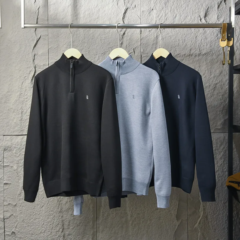 High-End Quality Men's Knitted Sweater Half Zipper Comfortable Warm Spring Fashion Urban Style Long Sleeve Color
High-End Quality Men's Knitted Sweater Half Zipper Comfortable Warm Spring Fashion Urban Style Long Sleeve Color