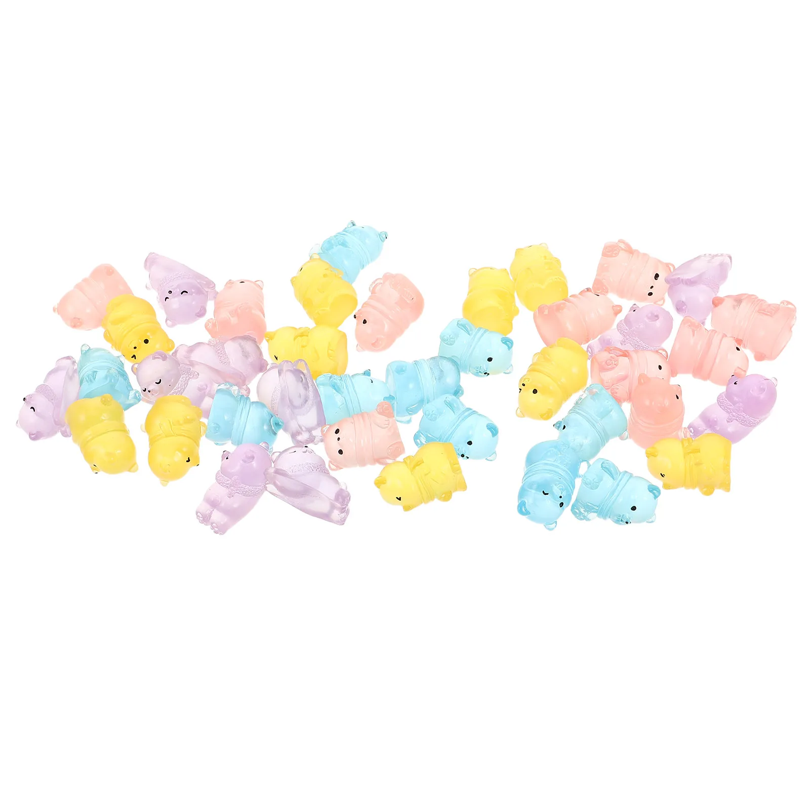 40pcs Glow In Dark Mini Bear Figurines Luminous Resin Animals For Dollhouse Fairy Garden Aquarium Decor Cute Tiny Bear Statues
40pcs Glow In Dark Mini Bear Figurines Luminous Resin Animals For Dollhouse Fairy Garden Aquarium Decor Cute Tiny Bear Statues