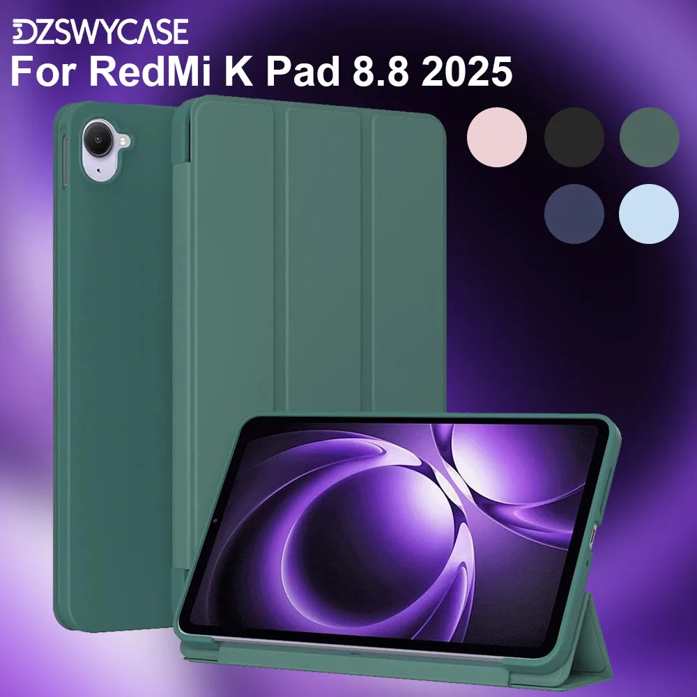 Case for Xiaomi Redmi K Pad 8.8 Inch (2025), Slim Lightweight Durable Trifold Stand Cover, Auto Sleep/Wake, TPU Silicone Case
Case for Xiaomi Redmi K Pad 8.8 Inch (2025), Slim Lightweight Durable Trifold Stand Cover, Auto Sleep/Wake, TPU Silicone Case