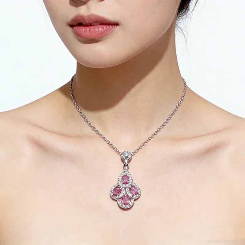 Genuine S925 Sterling Silver Natural Pink Sapphire 3x4mm Fine Gem Pendant
Genuine S925 Sterling Silver Natural Pink Sapphire 3x4mm Fine Gem Pendant