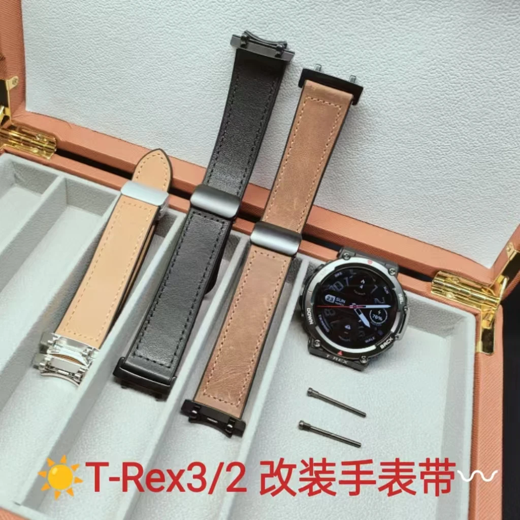 Cowhide Wristband forAMAZFIT Huami T-Rex 3 Sports Watch Strap Modified Advanced Magnetic Buckle Strap T-Rex 2 Sweatproof Breatha
Cowhide Wristband forAMAZFIT Huami T-Rex 3 Sports Watch Strap Modified Advanced Magnetic Buckle Strap T-Rex 2 Sweatproof Breatha