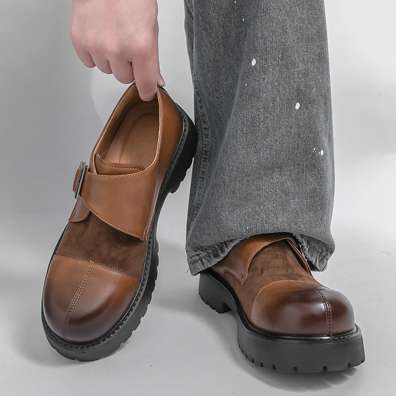 Men Loafers PU Splicing Thick Sole Comfortable Business Men Shoes Sizes 39-46
Men Loafers PU Splicing Thick Sole Comfortable Business Men Shoes Sizes 39-46