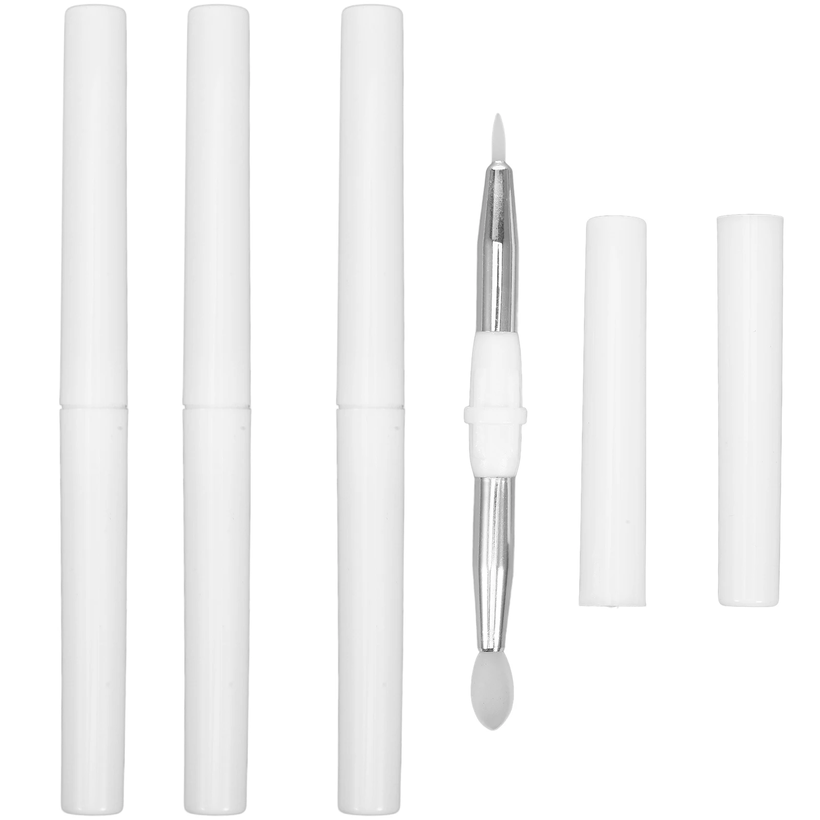 4pcs Silicone Wire Pencil Lip Brush Portable Gloss Applicator Smooth Lip Color Eyeshadow Blending Travel Purse Makeup
4pcs Silicone Wire Pencil Lip Brush Portable Gloss Applicator Smooth Lip Color Eyeshadow Blending Travel Purse Makeup