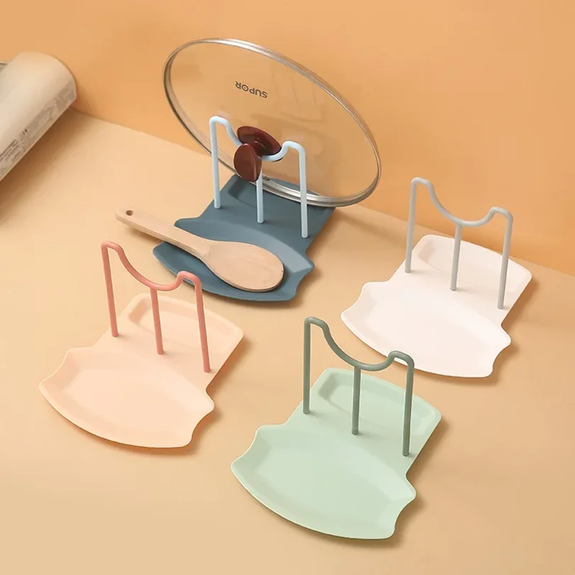 Home Kitchen Multifunctional Pot Cover Rack, Detachable, Home Countertop For Placing Pot Covers, Cutting Boards, And Spatulas