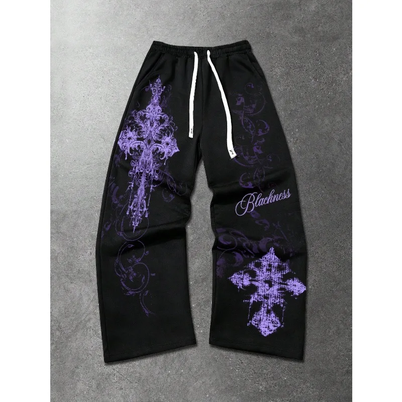 2026 Summer Gothic Punk Vintage Streetwear Women's Men Cross Straight Long Pants Casual Wide-Leg Joggers Loose Hip Hop Unisex
2026 Summer Gothic Punk Vintage Streetwear Women's Men Cross Straight Long Pants Casual Wide-Leg Joggers Loose Hip Hop Unisex