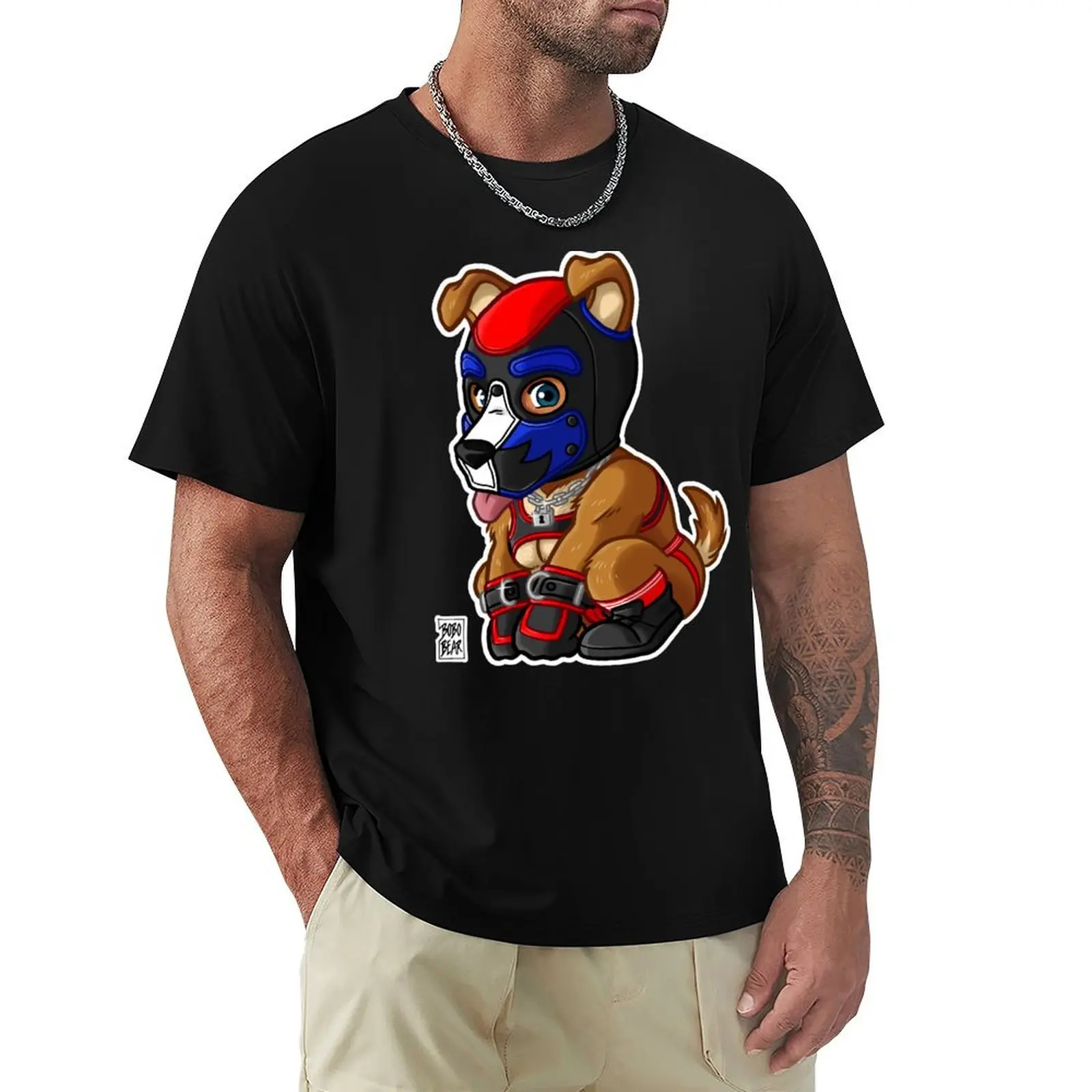 PLAYFUL PUPPY - BLUE RED MASK - BEARZOO SERIES T-Shirt Ultra Soft Breathable Tee Top
PLAYFUL PUPPY - BLUE RED MASK - BEARZOO SERIES T-Shirt Ultra Soft Breathable Tee Top