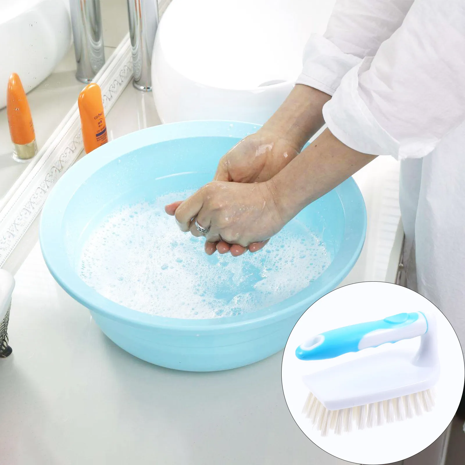 2Pcs Iron Type Laundry Scrub Brush Dense Bristles Ergonomic Handle for Shoes Floor Bathtub Cleaning Multipurpose Household
2Pcs Iron Type Laundry Scrub Brush Dense Bristles Ergonomic Handle for Shoes Floor Bathtub Cleaning Multipurpose Household