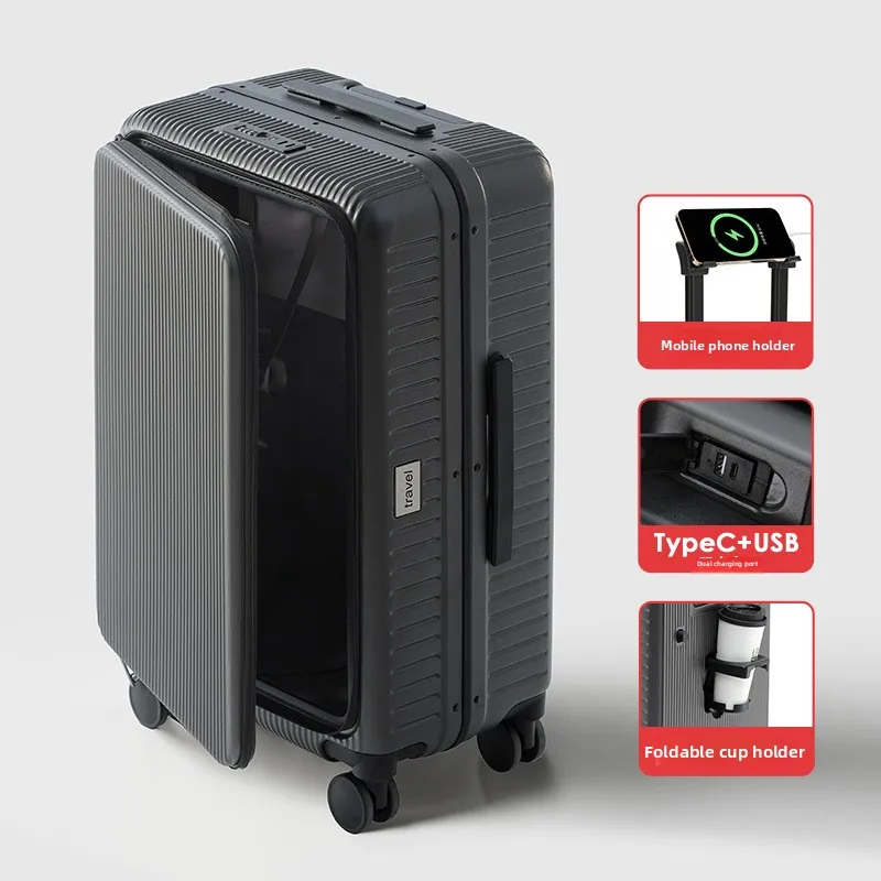 KLQDZMS Cabin Suitcase ABS + PC Boarding Box 20"24 Inch PC Large Capacity Trolley Case USB Charging Multi-function Luggage
KLQDZMS Cabin Suitcase ABS + PC Boarding Box 20"24 Inch PC Large Capacity Trolley Case USB Charging Multi-function Luggage