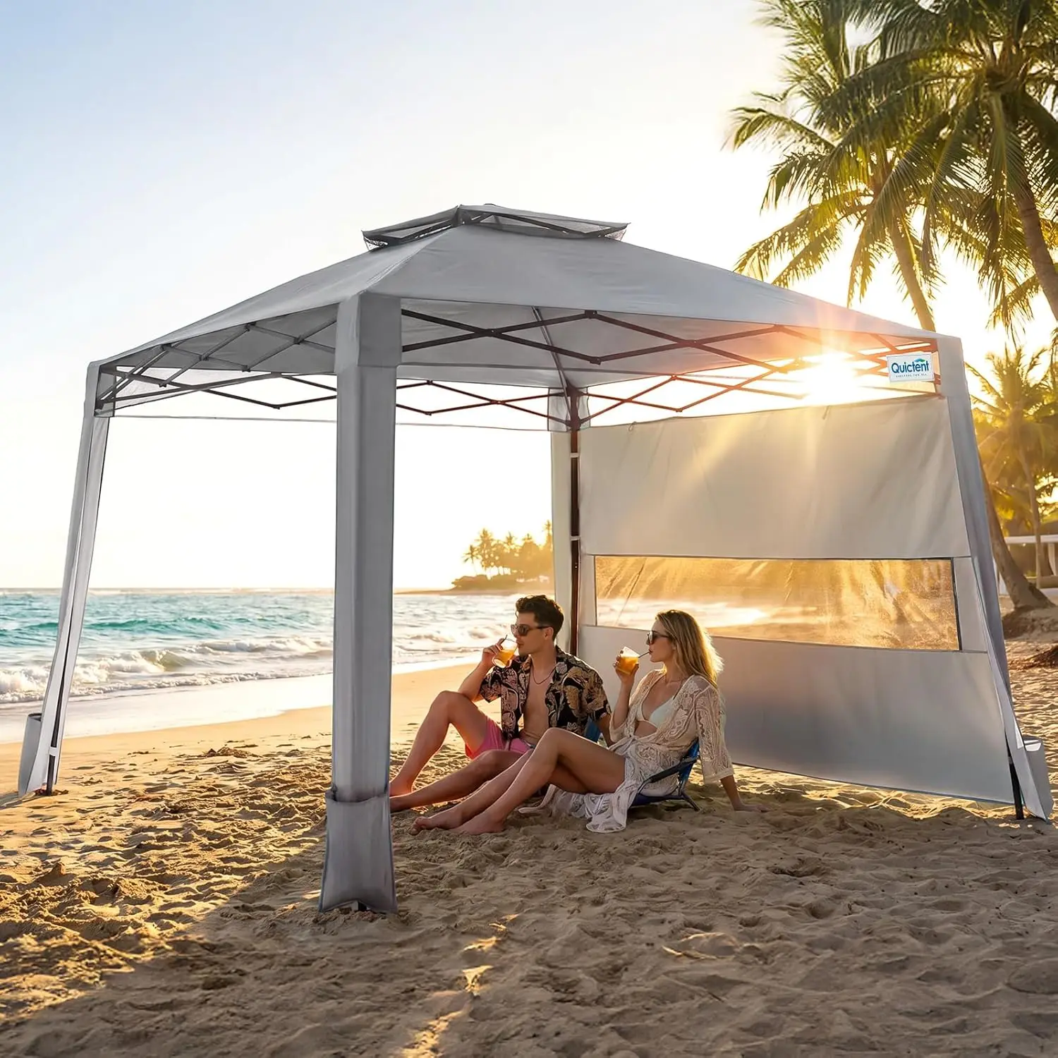 10x10 Pop Up Canopy Tent with Sidewall, Lightweight Portable Beach & Sporting Events Sun Protection Easy Setup, Custom
10x10 Pop Up Canopy Tent with Sidewall, Lightweight Portable Beach & Sporting Events Sun Protection Easy Setup, Custom
