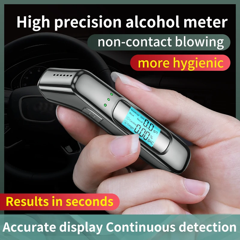 New Professional Breathalyzer Alcohol Tester Accurate Digital LCD Screen 3 Color Indicator Portable Alcohol Analyzer Detector
New Professional Breathalyzer Alcohol Tester Accurate Digital LCD Screen 3 Color Indicator Portable Alcohol Analyzer Detector
