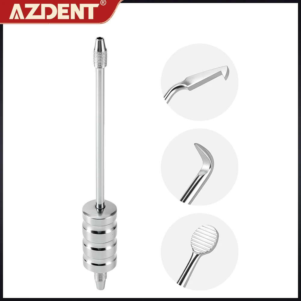 AZDENT Dental Stainless Steel Manual Dental Crown Remover Manual Bridge Remover With 3 Attachments Reusable Dentistry Product
AZDENT Dental Stainless Steel Manual Dental Crown Remover Manual Bridge Remover With 3 Attachments Reusable Dentistry Product