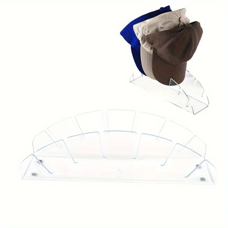 Easy-Install Acrylic Hat Organizer For Baseball Caps - 2Pc Set, Clear & Black, Perfect For Bedroom, Closet, Office
Easy-Install Acrylic Hat Organizer For Baseball Caps - 2Pc Set, Clear & Black, Perfect For Bedroom, Closet, Office
