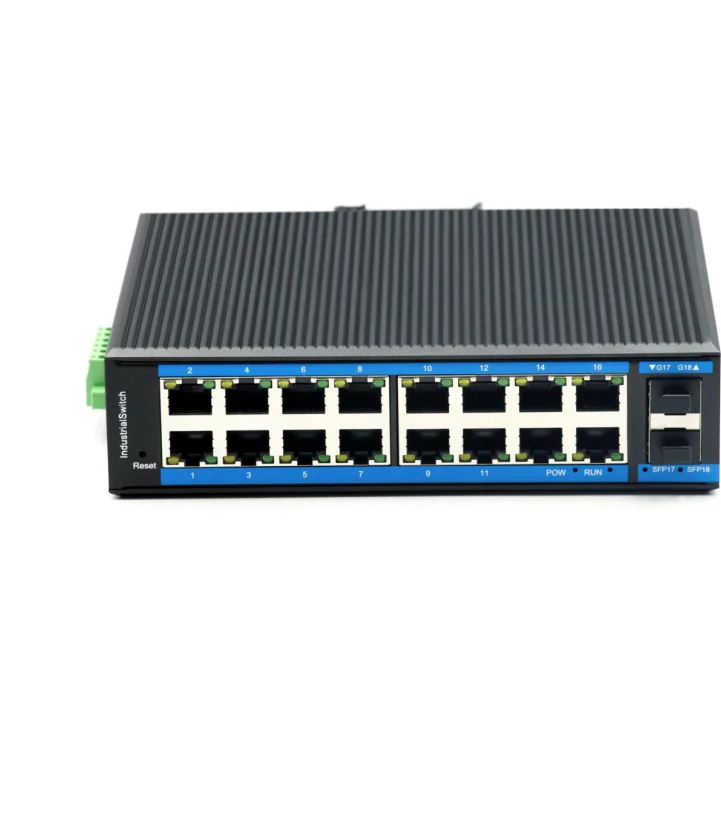 Aluminum Housing Fanless Full Gigabit 2*SFP Optical Fiber 16* POE Ethernet Layer 2 Managed Industrial Network Switch
Aluminum Housing Fanless Full Gigabit 2*SFP Optical Fiber 16* POE Ethernet Layer 2 Managed Industrial Network Switch