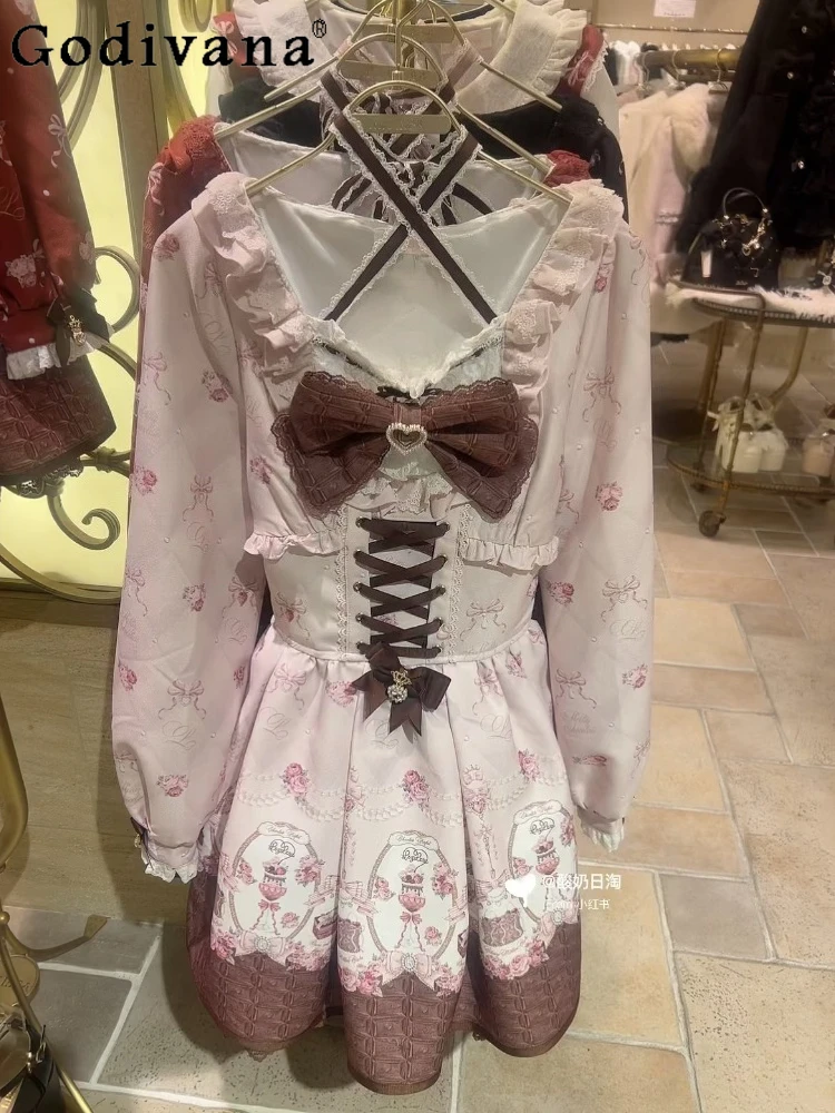 Japanese Liz Sweet Lolita Large Size Long Sleeve Dress Spring and Summer Princess Tea Party Dress Women's Big Bow Print Dress
Japanese Liz Sweet Lolita Large Size Long Sleeve Dress Spring and Summer Princess Tea Party Dress Women's Big Bow Print Dress