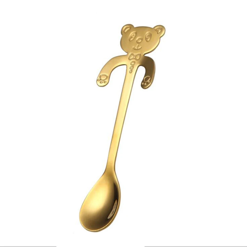 3PCS Coffee Spoons Stainless Steel Bear Design Long H for Tea Sugar Cream Dessert Stirring Home Bar Kitchen Use
3PCS Coffee Spoons Stainless Steel Bear Design Long H for Tea Sugar Cream Dessert Stirring Home Bar Kitchen Use