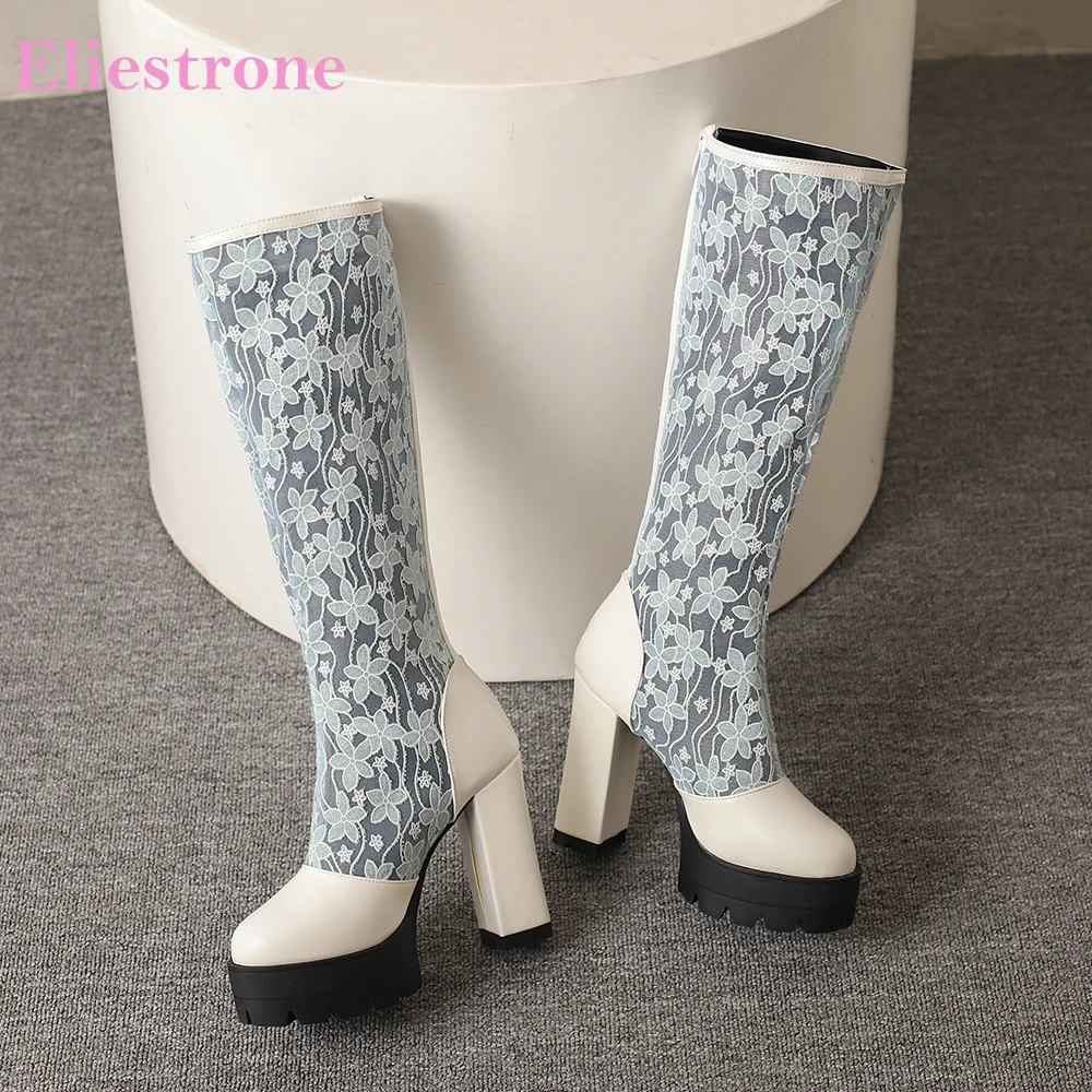 2025 Новые зимние женские сапоги до колена для взрослых, синие, розовые, на платформе, на высоком квадратном каблуке, женская обувь для косплея, большие размеры 10,3, 45, 48 
2025 Новые зимние женские сапоги до колена для взрослых, синие, розовые, на платформе, на высоком квадратном каблуке, женская обувь для косплея, большие размеры 10,3, 45, 48