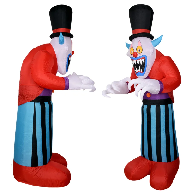 New 2.7m Halloween inflatable clown cartoon air model LED luminous outdoor courtyard holiday decoration
New 2.7m Halloween inflatable clown cartoon air model LED luminous outdoor courtyard holiday decoration