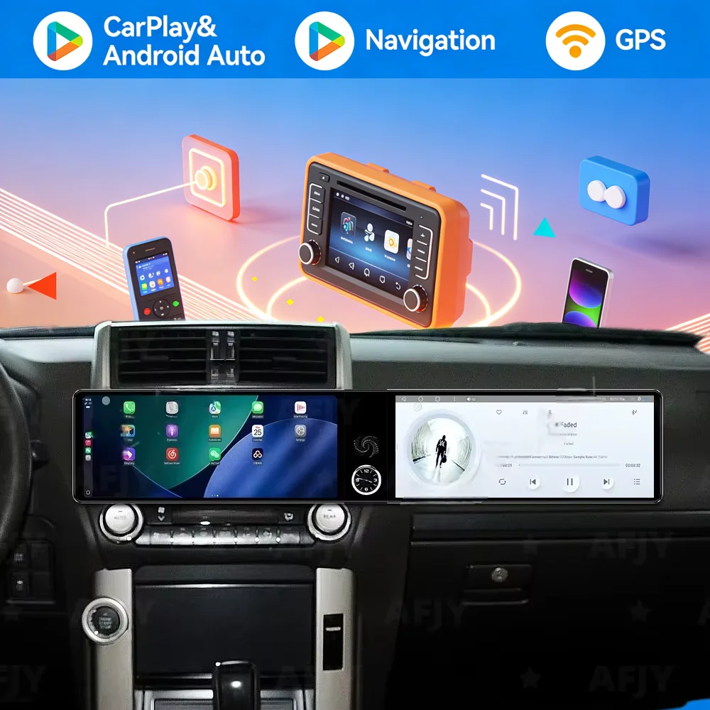 Android Auto Carplay 24.6" Multimedia Player For Toyota Rav4 2020-2022 Dual Screen Car Radio GPS Navigation Passenger Head unit
Android Auto Carplay 24.6" Multimedia Player For Toyota Rav4 2020-2022 Dual Screen Car Radio GPS Navigation Passenger Head unit
