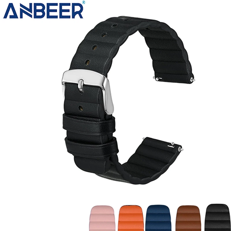 Кожаный ремешок для часов Anbeer, быстросъемный спортивный браслет для мужчин и женщин, с пряжкой из нержавеющей стали, 18 мм 20 мм 22 мм
Кожаный ремешок для часов Anbeer, быстросъемный спортивный браслет для мужчин и женщин, с пряжкой из нержавеющей стали, 18 мм 20 мм 22 мм