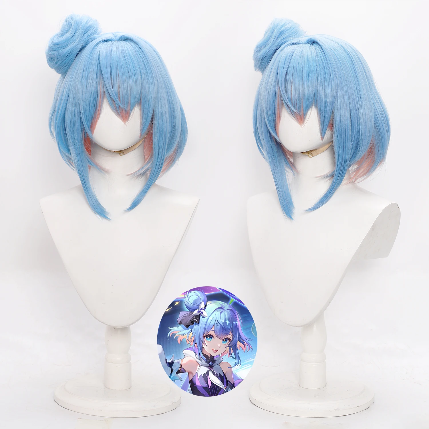 Термостойкий синтетический парик омбре сине-розового цвета с пучком и челкой, короткий, для косплея, аниме, игровых костюмов, Хэллоуина и вечеринок
Термостойкий синтетический парик омбре сине-розового цвета с пучком и челкой, короткий, для косплея, аниме, игровых костюмов, Хэллоуина и вечеринок