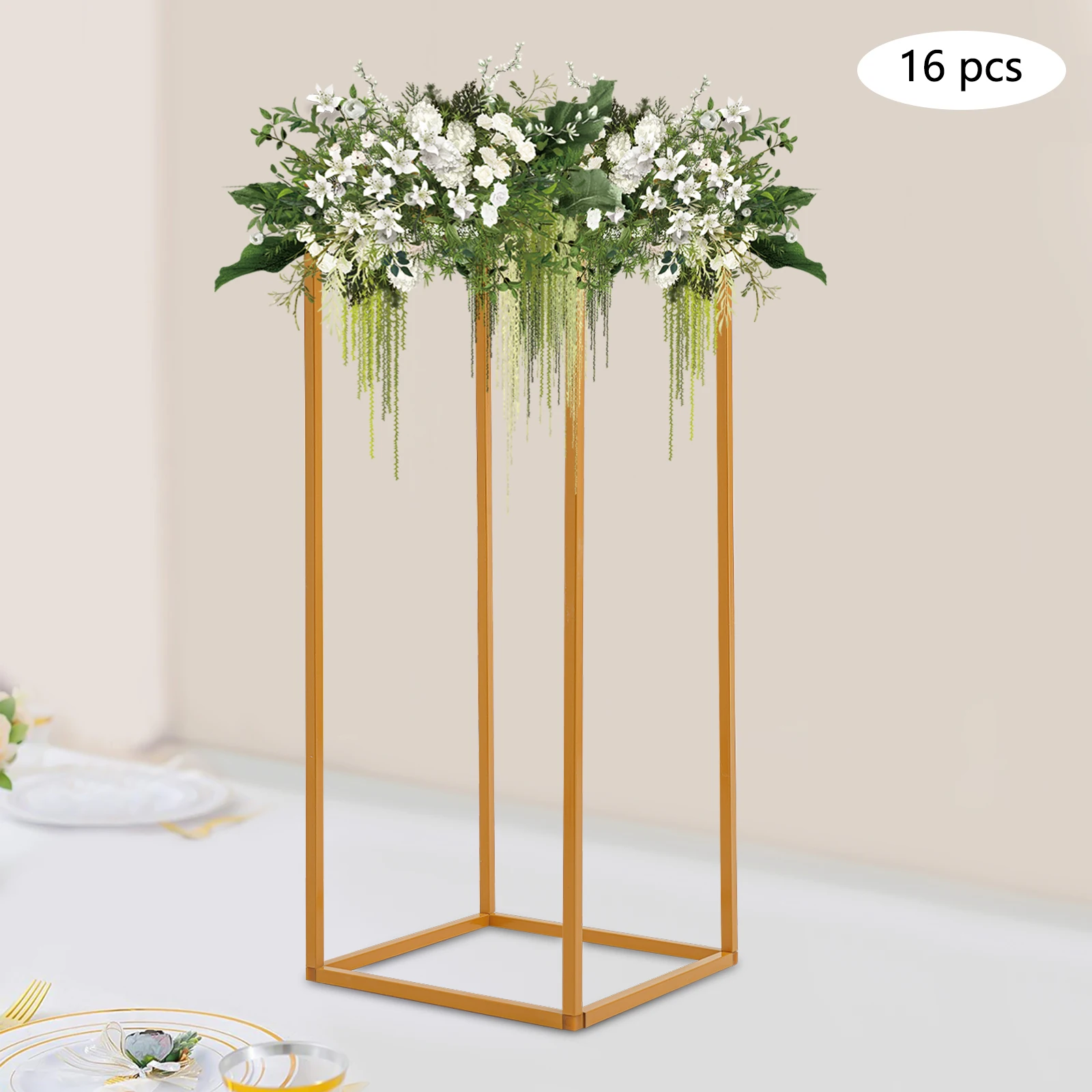 16 Piece Wedding Flower Stand Plastic Triangle Tube Set 60cm Bouquet Holder 10mm Square Tube With Small Hammer For Wedding
16 Piece Wedding Flower Stand Plastic Triangle Tube Set 60cm Bouquet Holder 10mm Square Tube With Small Hammer For Wedding