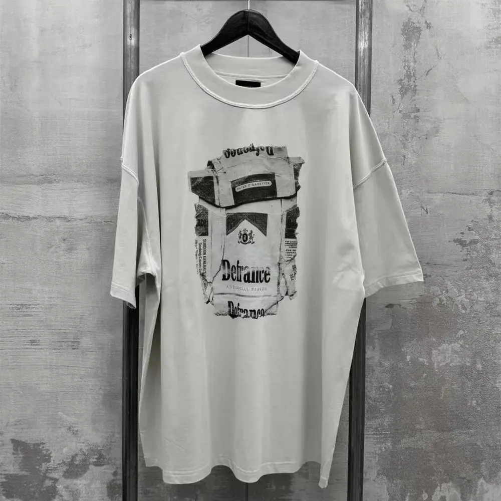 Arnodefrance American High Street Trendy Brand Super Loose 100% Pure Cotton Smoke Shell Printed Short sleeved T-shirt
Arnodefrance American High Street Trendy Brand Super Loose 100% Pure Cotton Smoke Shell Printed Short sleeved T-shirt