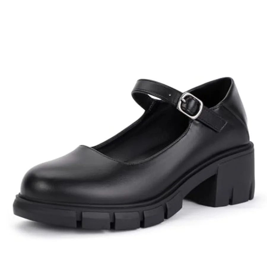 IN2 Platform Mary Janes Shoes Closed Round Toe Low Short Block Chunky Thick Heels Wedding Prom Formal Work Graduation Dress Sho
IN2 Platform Mary Janes Shoes Closed Round Toe Low Short Block Chunky Thick Heels Wedding Prom Formal Work Graduation Dress Sho